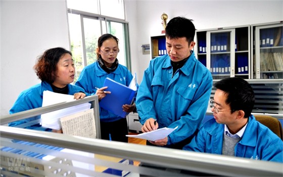 皖南電機內(nèi)審人員在部門審核 皖南電機內(nèi)審人員在部門審核